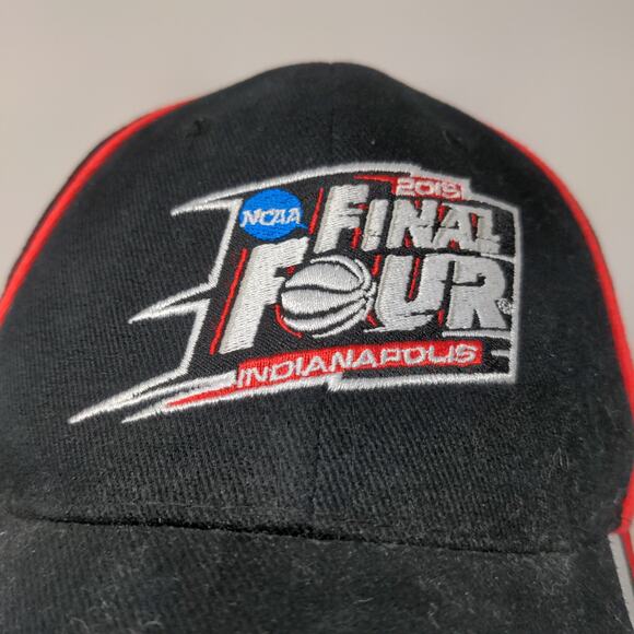 NCAA Final Four 2015 Strapback Hat Indianapolis Black & Red Embroidered Logo - Picture 3 of 10